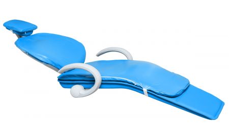 Мягкий чехол на обивку стоматологического кресла, голубой