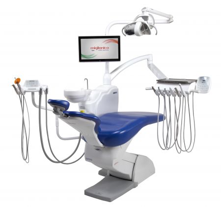 Miglionico NG P — стоматологическая установка с нижней подачей инструментов