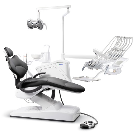 GreenMED S300 – Стоматологическая установка с мягкой обивкой и с верхней подачей
