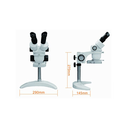 Alltion ASM-0745 - настольный зуботехнический микроскоп с плавным изменением увеличения и светодиодной подсветкой