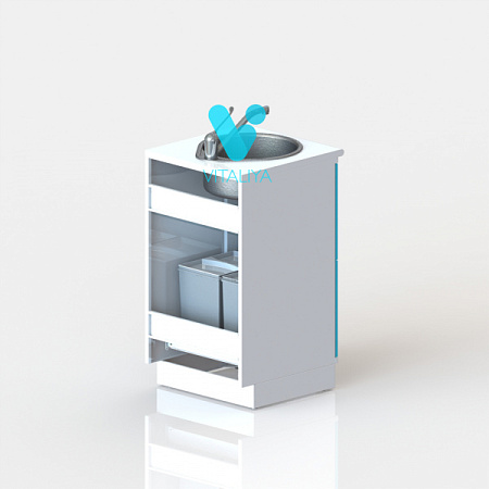 ВИТАЛИЯ М1 — Медицинская тумба на подиуме с системой сортировки отходов