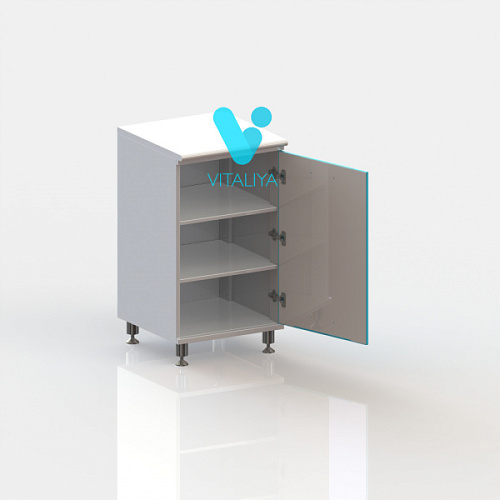 ВИТАЛИЯ Т1 ЛЮКС — Медицинская тумба на хром.ножках