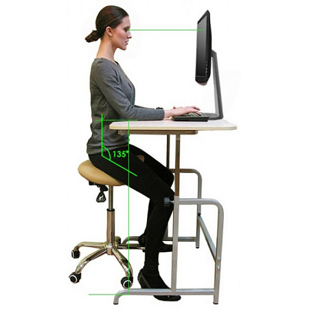 SmartStool SM03B - эргономичный стул-седло со спинкой