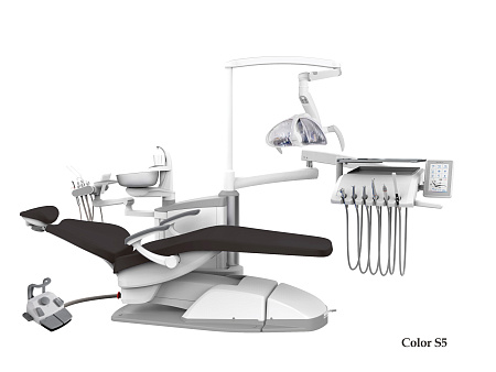 SILVERFOX 8000C-SRS0 – Стоматологическая установка с нижней подачей и с мягкой обивкой