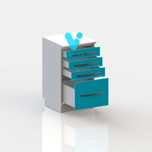 ВИТАЛИЯ Т4 ЛЮКС — Медицинская тумба на подиуме