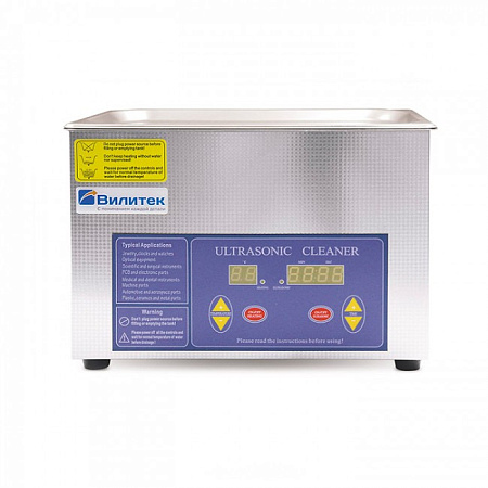 Vilitek VBS-4D - ультразвуковая ванна с подогревом, таймером и цифровым управлением, 4 л