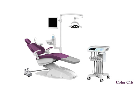 SILVERFOX 8000C-CMS0 – Стоматологическая установка с подкатным блоком врача, без гидроблока и с мягкой обивкой