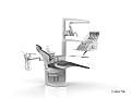 SILVERFOX 8000С CMS0 – Стоматологическая установка с верхней подачей и электрической системой управления инструментами, подачей воздуха и воды